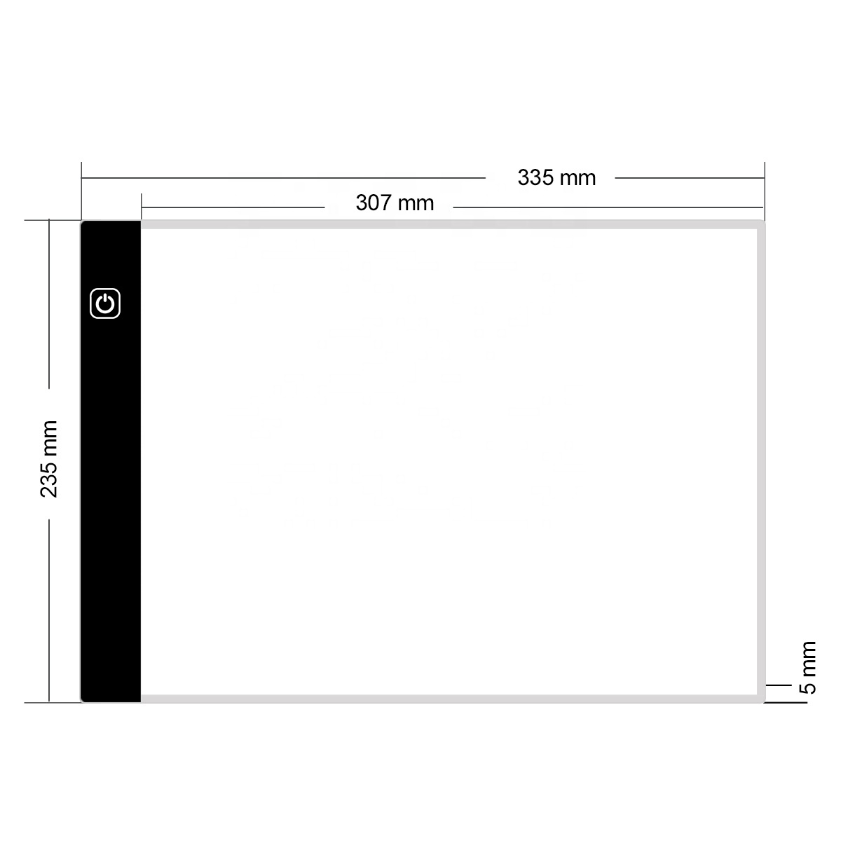 Tableta De Calcar Dibujo A4 Luz Led Ilustraciones - Image 2