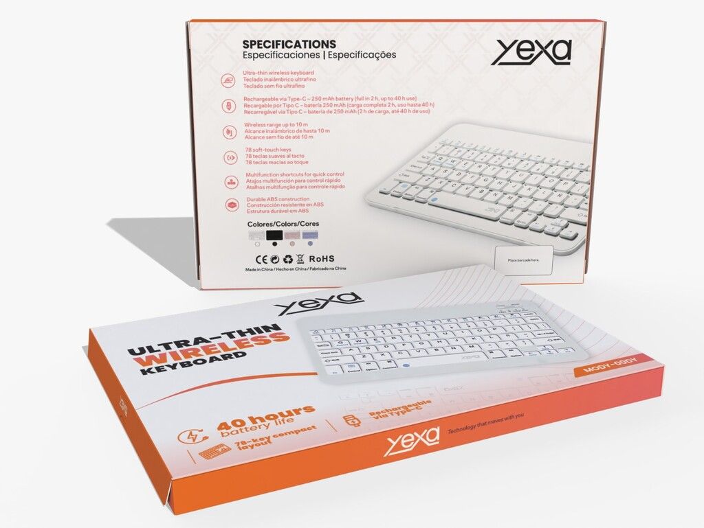 Teclado Inalámbrico Bluetooth P/ Lenovo Hp Asus Samsung - Imagen 2